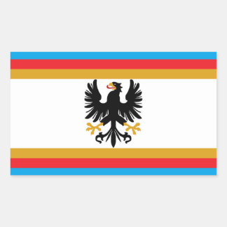 Vlag van het Groothertogdom Oost-Pruisen Rechthoekige Sticker