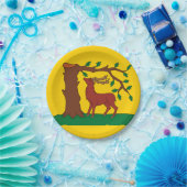 Vlag van het historische graafschap Berkshire Pape Papieren Bordje (Feest)