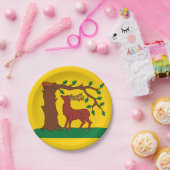 Vlag van het historische graafschap Berkshire Pape Papieren Bordje (Feest)