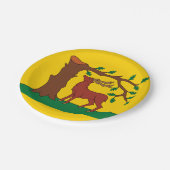 Vlag van het historische graafschap Berkshire Pape Papieren Bordje (Gekanteld)