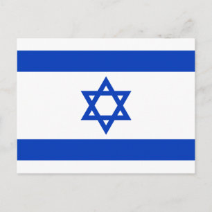 Vlag van het Israëlische Briefkaart