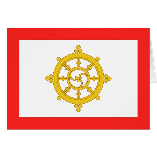 Vlag van het Koninkrijk Sikkim (Voorkant Horizontaal)