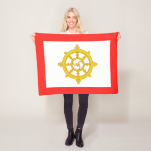 Vlag van het Koninkrijk Sikkim Fleece Deken