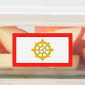 Vlag van het Koninkrijk Sikkim Labels (Aangebracht)