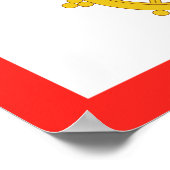 Vlag van het Koninkrijk Sikkim Poster (Hoek)