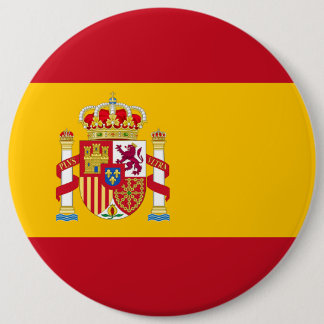 Vlag van het Koninkrijk Spanje Ronde Button 6,0 Cm