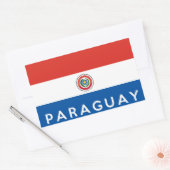 vlag van het land van het paraguay rechthoekige sticker (Envelop)