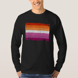 vlag van het lesbische volk met benzaligmakerij t-shirt