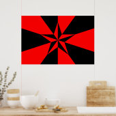 Vlag van het libertariële socialisme poster (Keuken)