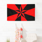 Vlag van het libertariële socialisme spandoek (Insitu)