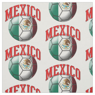 Vlag van het Mexicaanse Voetbal Pattern Stof