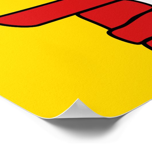 Vlag van het Nunavut Territorium Poster (Hoek)