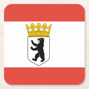Vlag van het Onderzetter van het Square Paper Berl