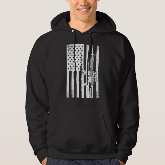 Vlag van het Pistool van de Verenigde Staten van A Hoodie (Voorkant)