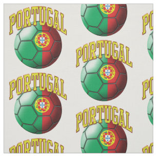 Vlag van het Portugese Voetbal Patroon Stof
