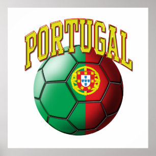 Vlag van het Portugese Voetbal Poster