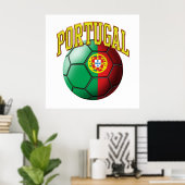Vlag van het Portugese Voetbal Poster (Thuiskantoor)