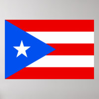 Vlag van het Poster Puerto Rico