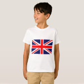 Vlag van het Rode Witte en Blauwe Kruis van Groot- T-shirt (Voorkant volledig)