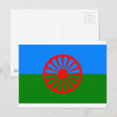 Vlag van het Romaanse volk - Romani vlag Briefkaart (Voorkant / Achterkant)