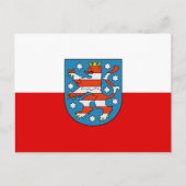 Vlag van het Thüringen-Briefkaart Briefkaart (Voorkant)
