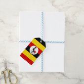 Vlag van het Ugandese Gift Label Cadeaulabel (Met Touw)