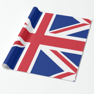 Vlag van het Verenigd Koninkrijk. De Union Jack. Cadeaupapier