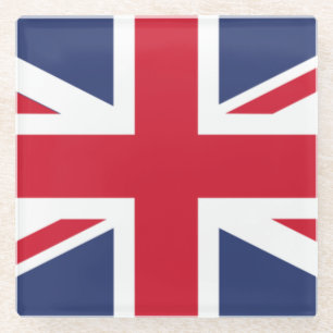 Vlag van het Verenigd Koninkrijk Glazen Onderzetter