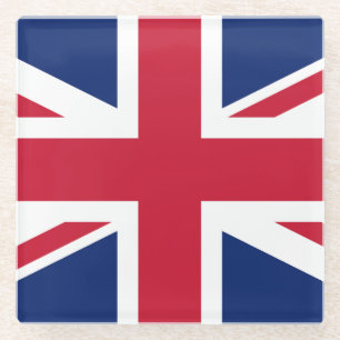 Vlag van het Verenigd Koninkrijk Glazen Onderzetter