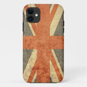 Vlag van het Verenigd Koninkrijk - Grunge iPhone 11 Hoesje