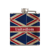 Vlag van het Verenigd Koninkrijk Heupfles (Achterkant)
