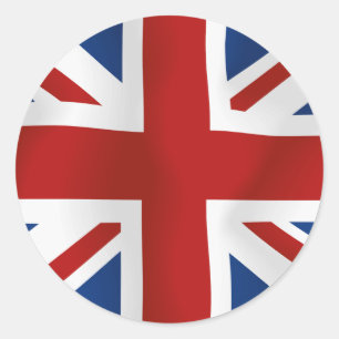 Vlag van het Verenigd Koninkrijk Ronde Sticker