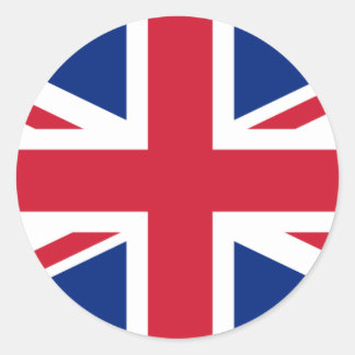 Vlag van het Verenigd Koninkrijk Ronde Sticker