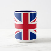 Vlag van het Verenigd Koninkrijk Tweekleurige Koffiemok (Center)