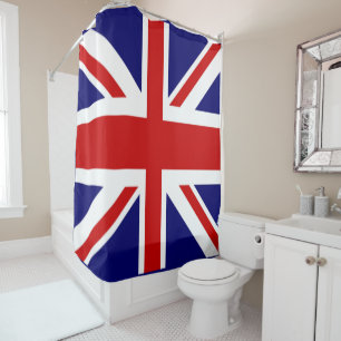 vlag van het Verenigd Koninkrijk union jack Douchegordijn