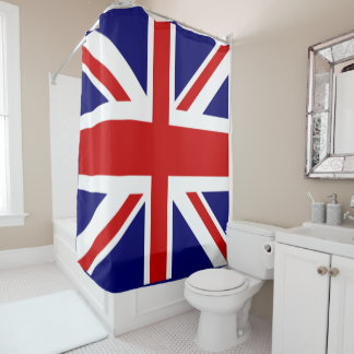 vlag van het Verenigd Koninkrijk union jack Douchegordijn