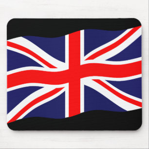 Vlag van het Verenigd Koninkrijk + uw ideeën Muismat