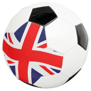 Vlag van het Verenigd Koninkrijk + uw ideeën Voetbal