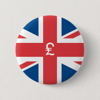 Vlag van het Verenigd Koninkrijk van Groot-Brittan Ronde Button 5,7 Cm