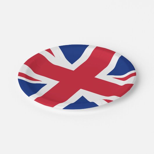 vlag van het Verenigd Koninkrijk (Verenigd Koninkr Papieren Bordje (Gekanteld)