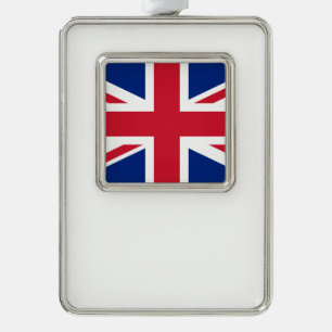 Vlag van het Verenigd Koninkrijk Verzilverd Kader Ornament