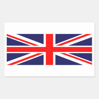 Vlag van het VK Rechthoekige Sticker