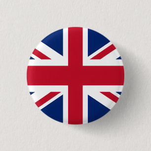 Vlag van het VK trots Ronde Button 3,2 Cm