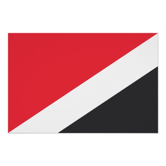 Vlag van het Vorstendom Sealand Perfect Poster (Voorkant)