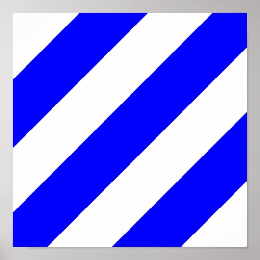 vlag van het zeemijlmerk van het zes-symbool poster (Voorkant)