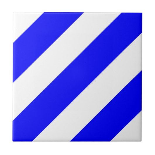 vlag van het zeemijlmerk van het zes-symbool tegeltje (Voorkant)
