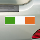 Vlag van hoge kwaliteit in Ierland Bumpersticker (Op auto)