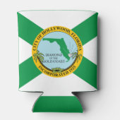 Vlag van Hollywood, Florida Blikjeskoeler (Achterkant)