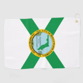 Vlag van Hollywood, Florida Golfhanddoek (Horizontaal)