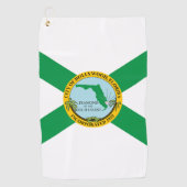 Vlag van Hollywood, Florida Golfhanddoek (Voorkant)